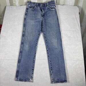TwentyX Straight Leg Jeans Mens Blue Denim 5-Pocket Comfort Outdoor Size 33x34